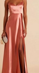 Birdy Grey Jay Satin Dress Terracotta